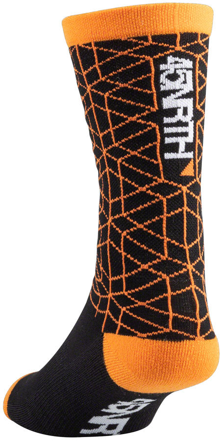 45NRTH Lumi Midweight Wool Sock - Orange, Small