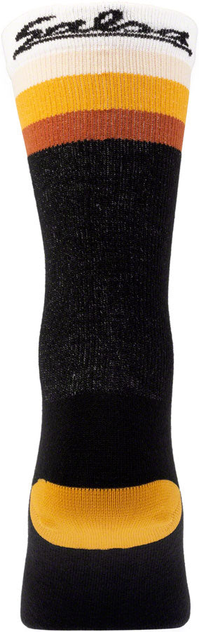 Salsa Latitude Sock - 8 inch Black White w/ Stripes Large/ X-Large