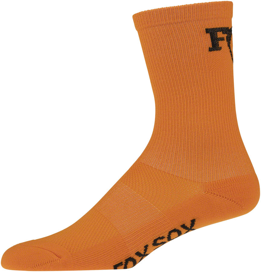 FOX High Tail Socks - Orange, 7", Small/Medium