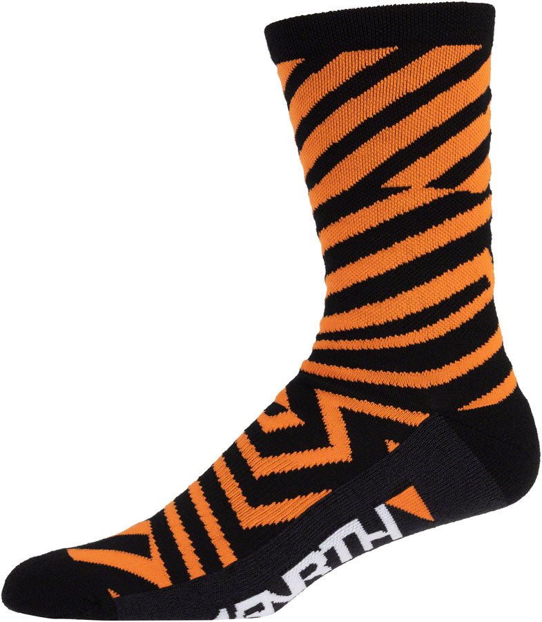 45NRTH Dazzle Midweight Wool Sock - Orange, Small