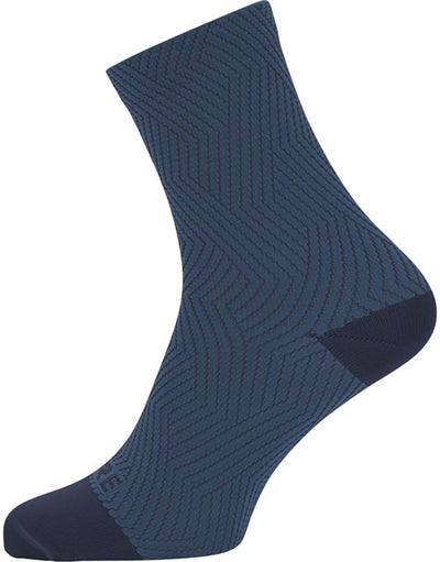 GORE C3 Mid Socks - Orbit Blue/Deep Water Blue, 6.7" Cuff, Fits Sizes 6-7.5