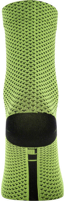 GORE C3 Dot Mid Socks - Neon Yellow/Black, 6.7" Cuff, Fits Sizes 6-7.5-1