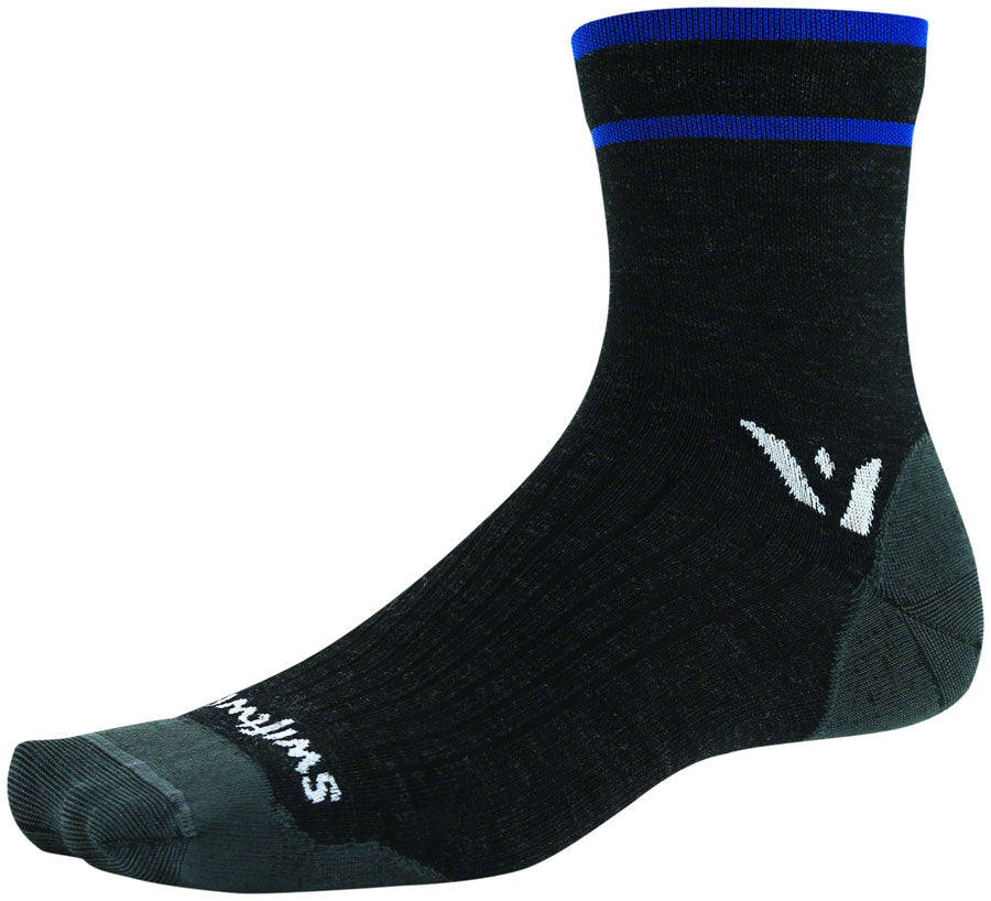 Swiftwick Pursuit Four Ultralight Socks - 4 inch, Coal Blue, Small