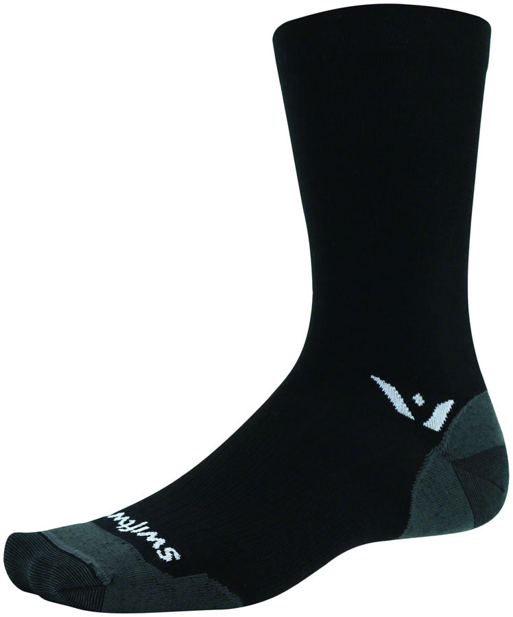 Swiftwick Pursuit Seven Ultralight Socks - 7 inch, Black, Medium