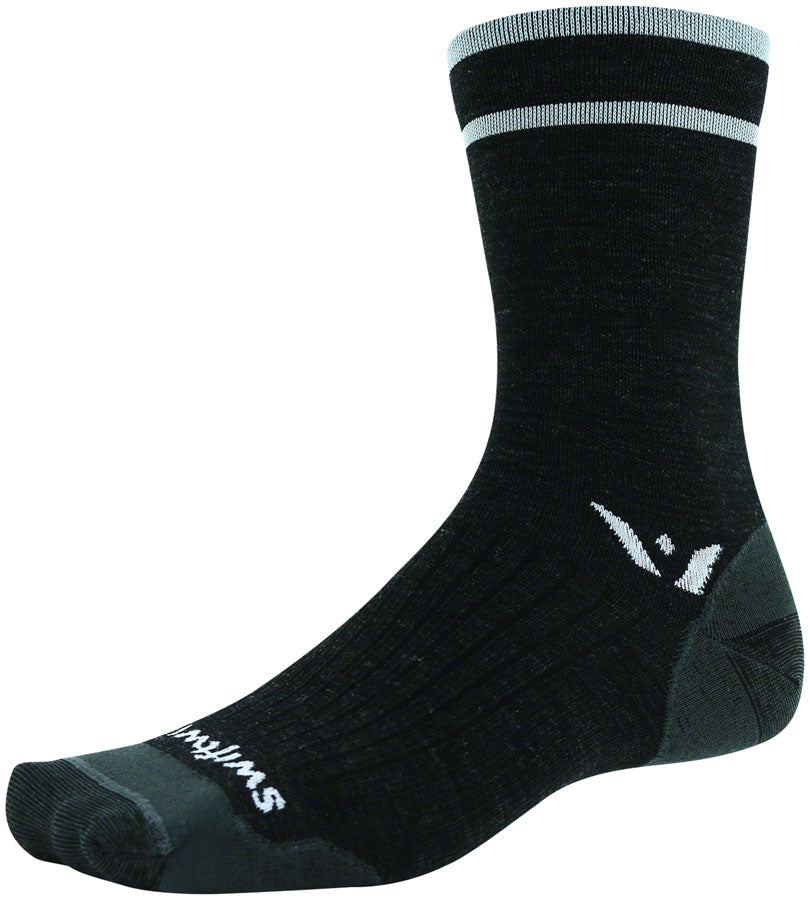 Swiftwick Pursuit Seven Ultralight Socks - 7 inch, Coal Gray, Small