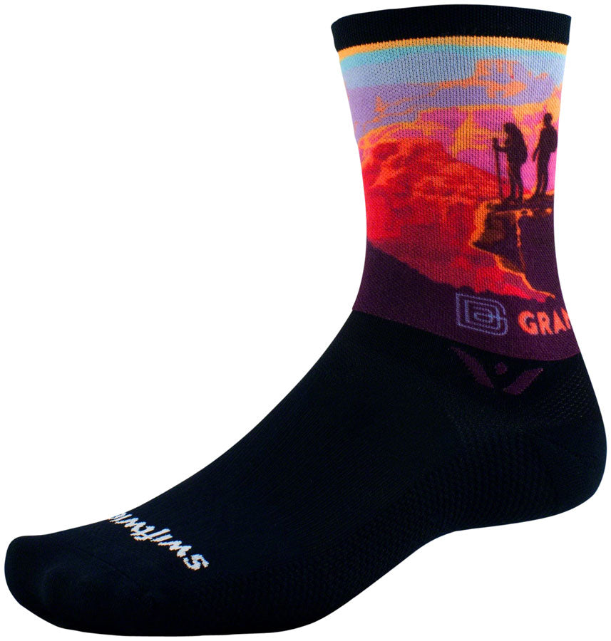 Swiftwick Vision Six Impression National Park Socks - 6 inch, Canyon Lookout, Medium