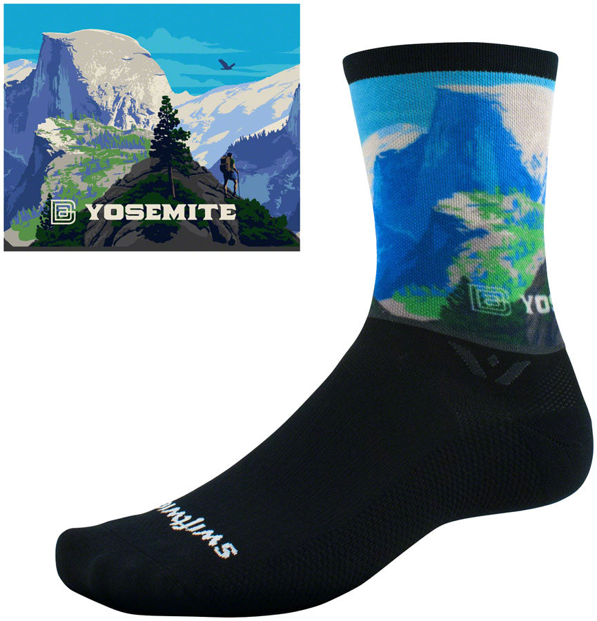 Swiftwick Vision Six Impression National Park Socks - 6 inch, Half Dome, XL