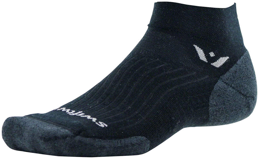 Swiftwick Pursuit One Wool Socks - 1 inch, Black, X-Large
