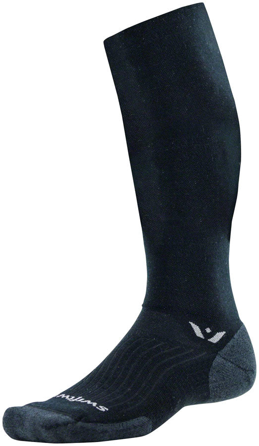 Swiftwick Pursuit Twelve Wool Socks - 12 inch, Black, Medium