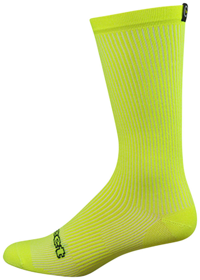 DeFeet Evo Evo Disruptor Socks - 8 inch, Hi-Vis Yellow, X-Large