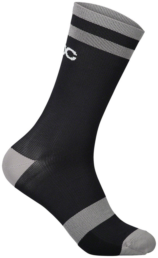 POC Lure MTB Socks - Black/Gray, Large