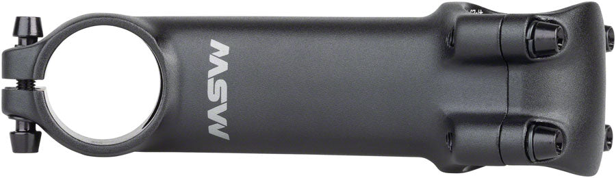 MSW 25 Stem - 90mm, 31.8 Clamp, +/-25, 1-1/8", Aluminum, Black