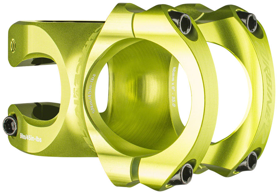 RaceFace Turbine R 35 Stem - 40mm, 35mm Clamp, +/-0, 1 1/8", Green