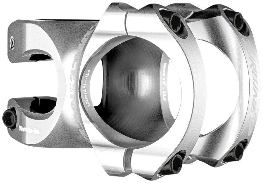 RaceFace Turbine R 35 Stem - 40mm, 35mm Clamp, +/-0, 1 1/8", Silver