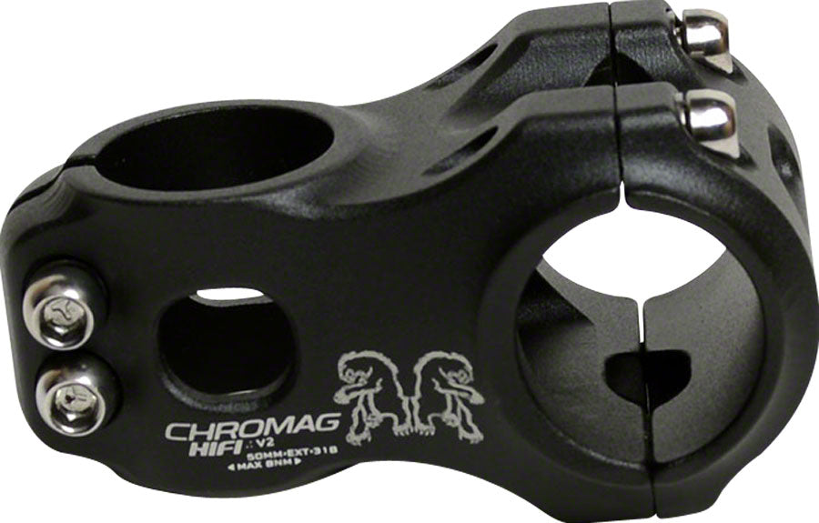 Chromag HiFi Stem - 50mm, 31.8 Clamp, +/-0, 1 1/8", Alloy, Black