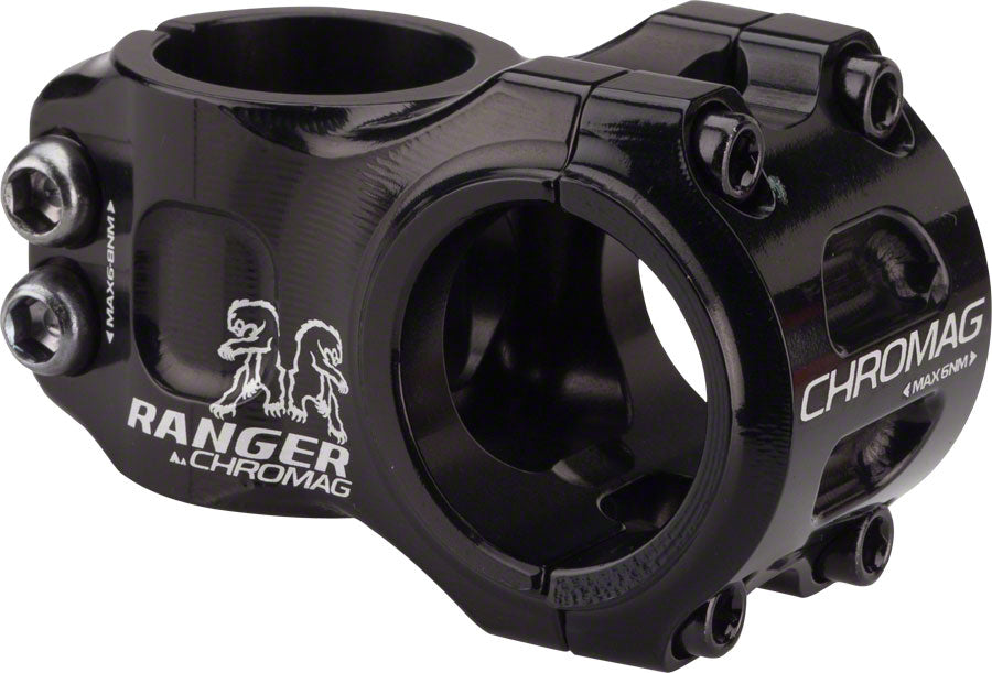 Chromag Ranger V2 Stem - 31mm, 31.8 Clamp, +/-0, 1 1/8", Alloy, Black