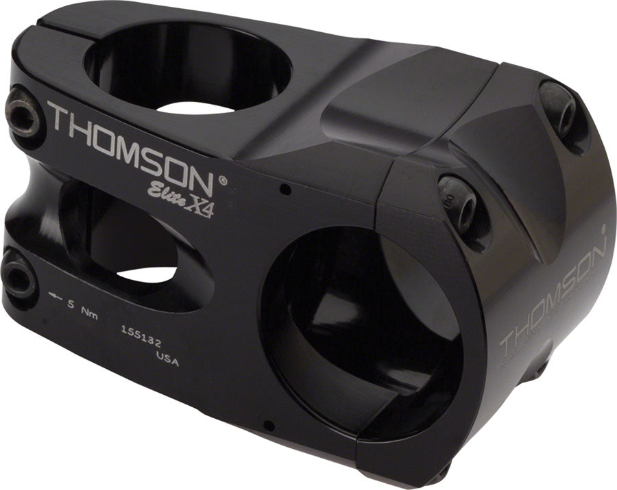 Thomson Elite X4 Mountain Stem - 50mm, 35 Clamp, +/-0, 1 1/8", Aluminum, Black