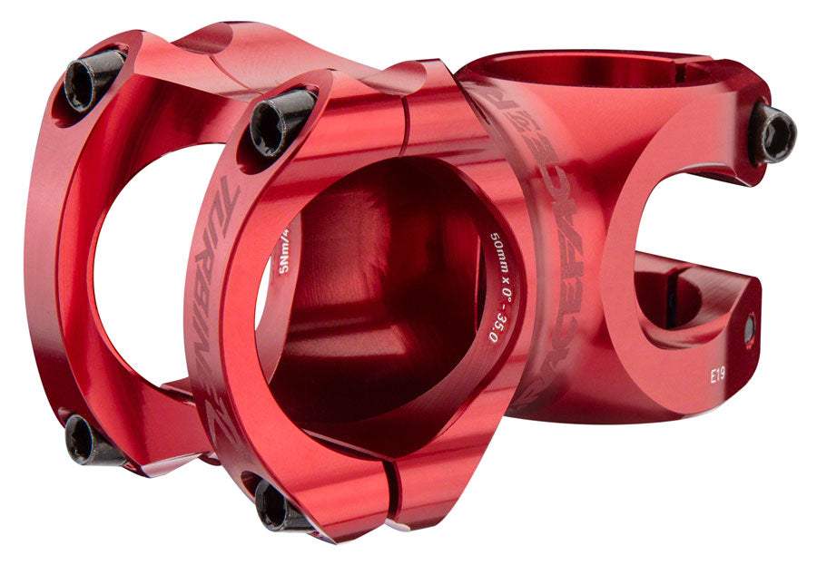 RaceFace Turbine R 35 Stem - 40mm, 35mm Clamp, +/-0, 1 1/8", Red