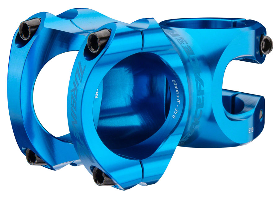 RaceFace Turbine R 35 Stem - 50mm, 35mm Clamp, +/-0, 1 1/8", Blue