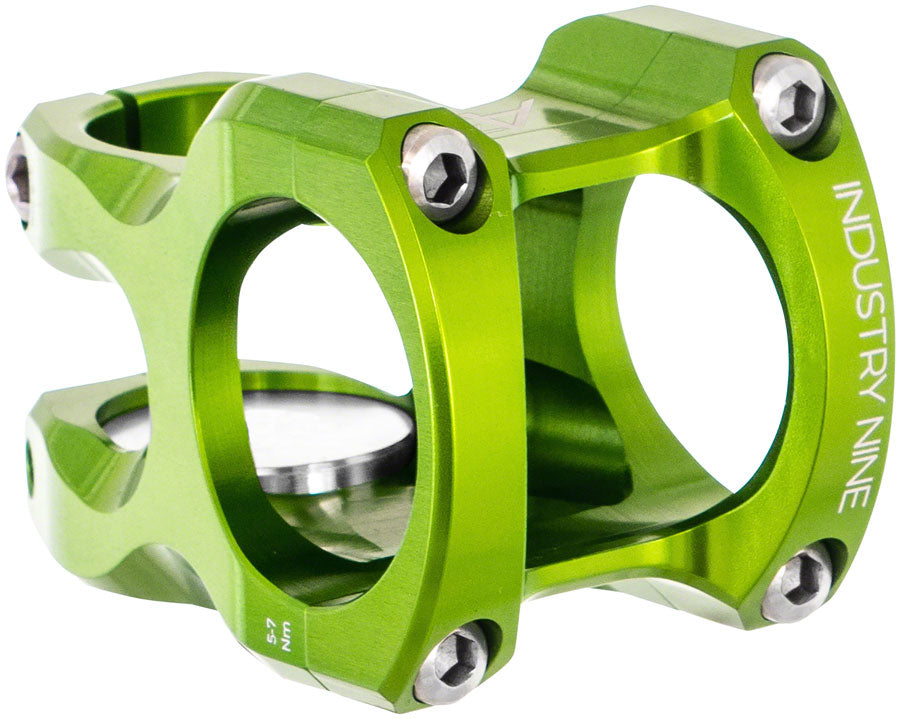 Industry Nine A35 Stem - 40mm, 35 Clamp, +/-8, 1 1/8", Aluminum, Lime