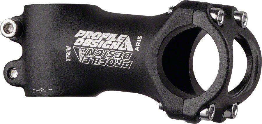 Profile Design Aris Stem - 80mm, 31.8 Clamp, +/-7, 1 1/8", Aluminum, Black
