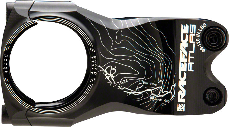 RaceFace Atlas 35 Stem - 65 mm, 35.0 Clamp, +/-0, 1 1/8", Aluminum, Black