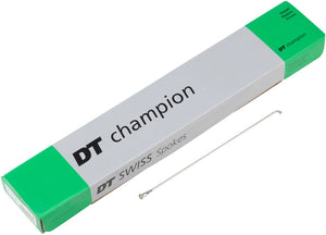 DT Swiss Champion Spoke: 2.0mm, 268mm, J-bend, Silver, Box of 100