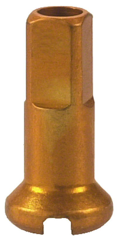DT Swiss Standard Spoke Nipples - Aluminum, 2.0 x 12mm, Gold, Box of 100