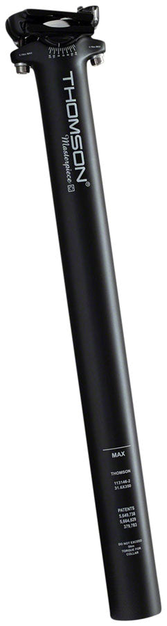 Thomson Masterpiece Carbon Seatpost - 27.2 x 350mm, Black