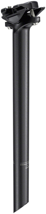 Zipp Service Course Seatpost - 31.6mm Diameter 350mm Length Zero Offset Bead Blast BLK B2