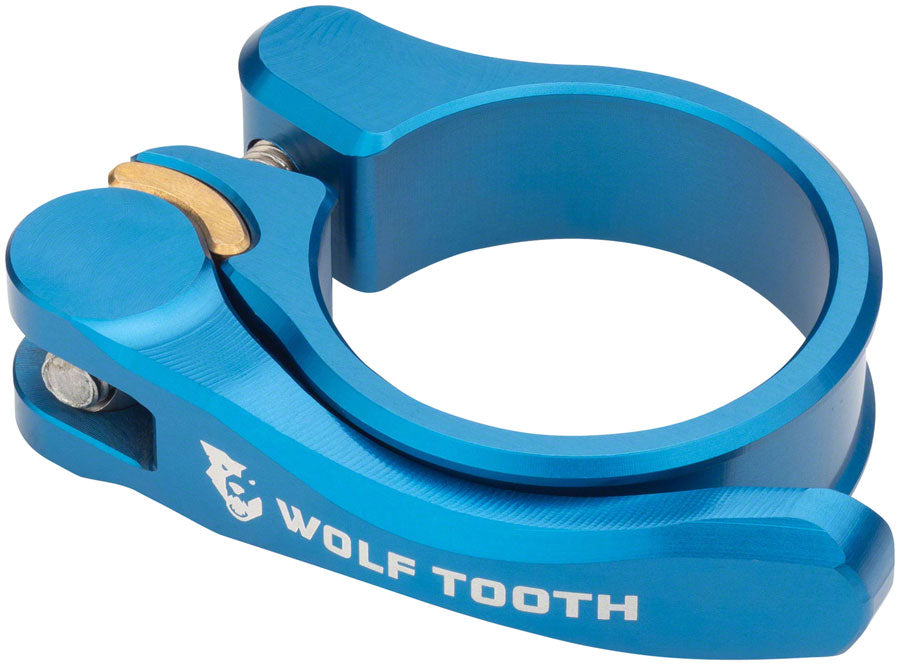 Wolf Tooth Components Quick Release Seatpost Clamp - 36.4mm, Blue
