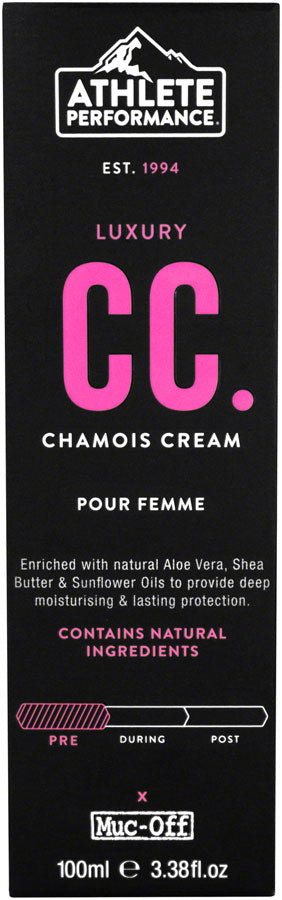 Athlete Performance by Muc-Off Women's Luxury CC Chamois Cream: 100ml Tube