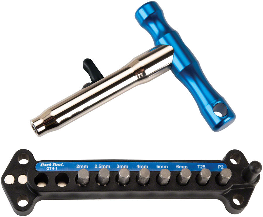 Park Tool QTH-1  Quick Change Bit Driver Set, 8 bits