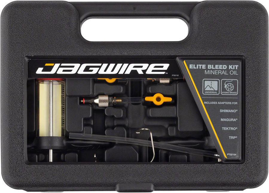 Jagwire Elite Mineral Oil Bleed Kit, includes Shimano Magura Tektro Campagnolo Adapters