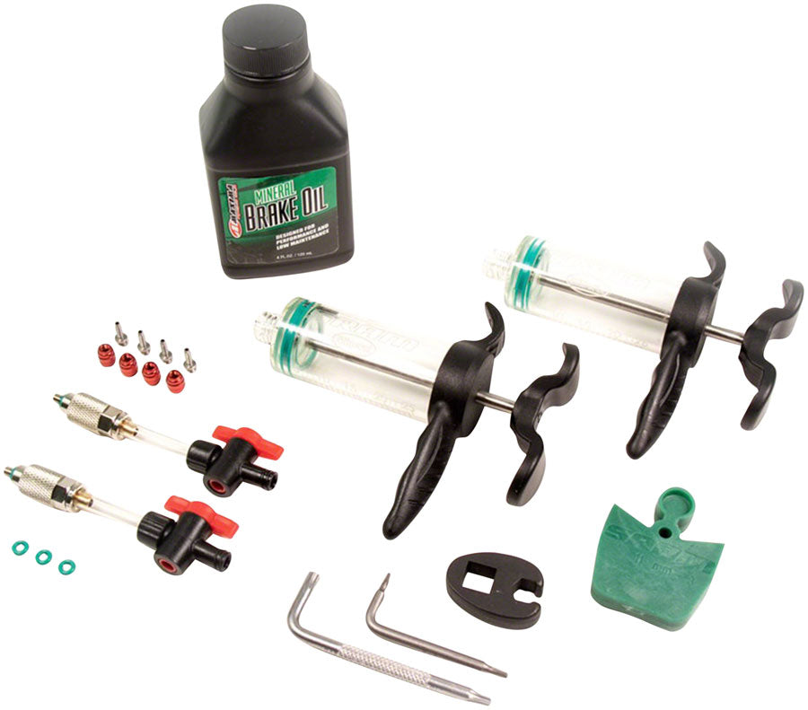 SRAM Pro Mineral Oil DB8 Bleed Kit (includes 2 syringes/2 M4 fittings, bleed block, Torx tool, crowfoot, Maxima Mineral Oil)