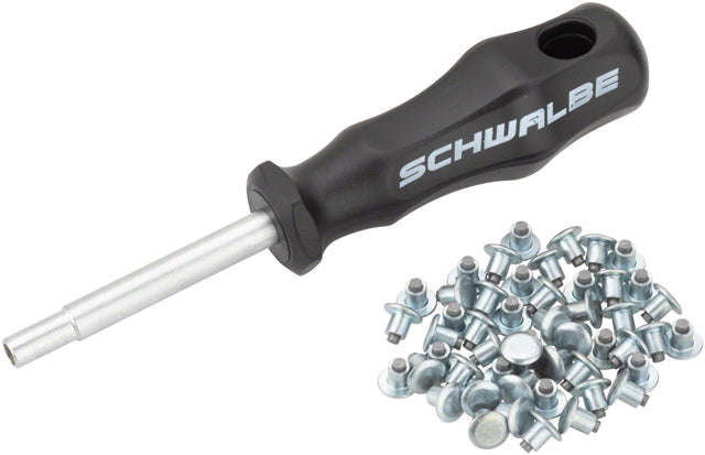 Schwalbe Tire Stud Tool Kit - 50 Steel Studs-0