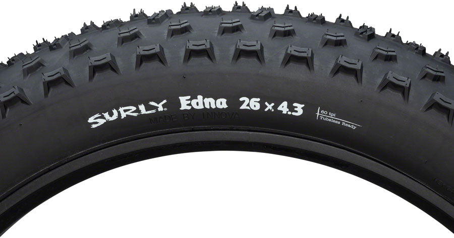 Surly Edna Tire - 26 x 4.3, Tubeless, Folding, Black, 60tpi