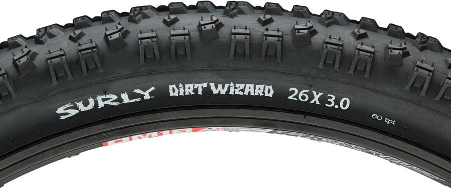 Surly Dirt Wizard Tire - 26 x 3.0, Tubeless, Folding, Black, 60tpi
