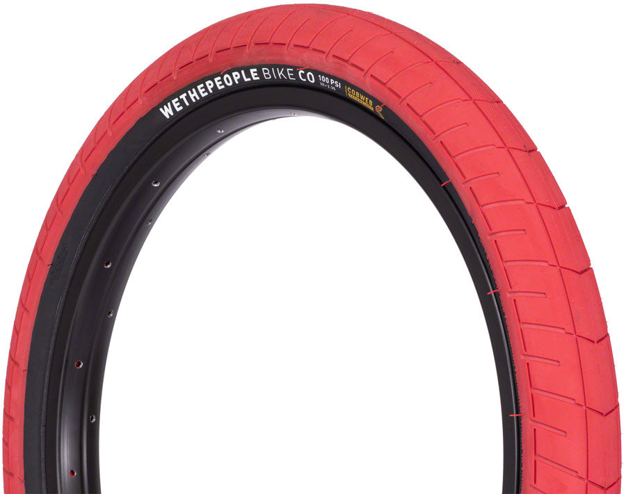 We The People Activate Tire - 20 x 2.35, Clincher, Wire, Black/Red, 100psi
