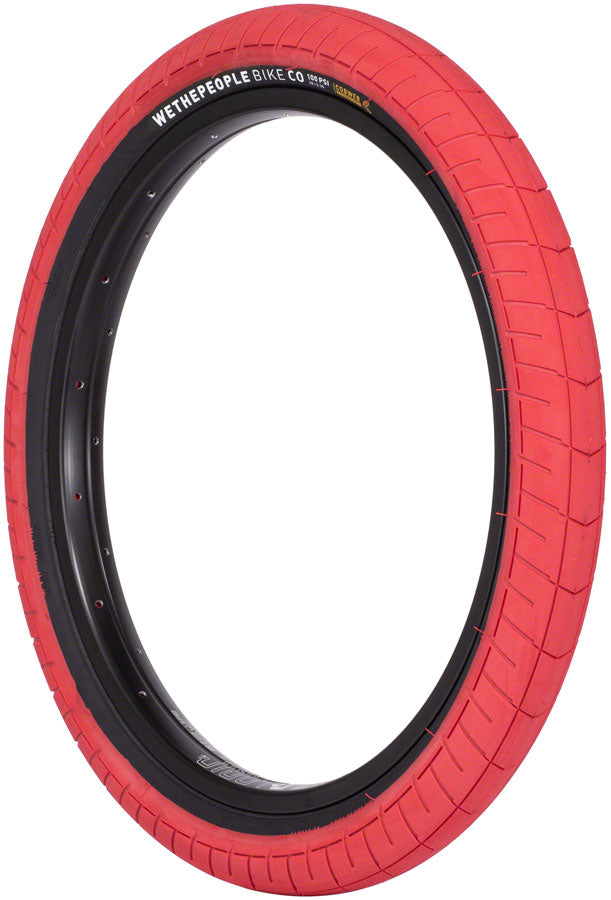 We The People Activate Tire - 20 x 2.35, Clincher, Wire, Black/Red, 100psi