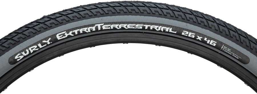 Surly ExtraTerrestrial Tire - 26 x 46c, Tubeless, Folding, Black/Slate, 60tpi
