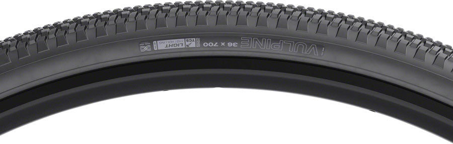 WTB Vulpine Tire - 700 x 36, TCS Tubeless, Folding, Black, Light/Fast Rolling, Dual DNA
