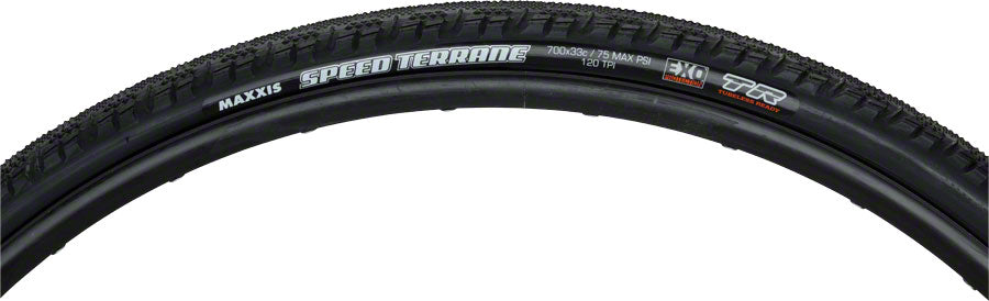 Maxxis Speed Terrane Tire - 700 x 33, Tubeless, Folding, Black, Dual, EXO