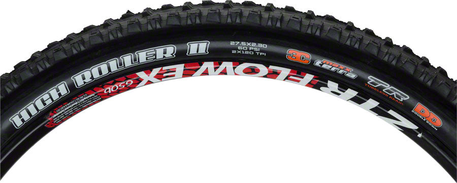 Maxxis High Roller II Tire - 27.5 x 2.3, Tubeless, Folding, Black, 3C Maxx Terra, DD