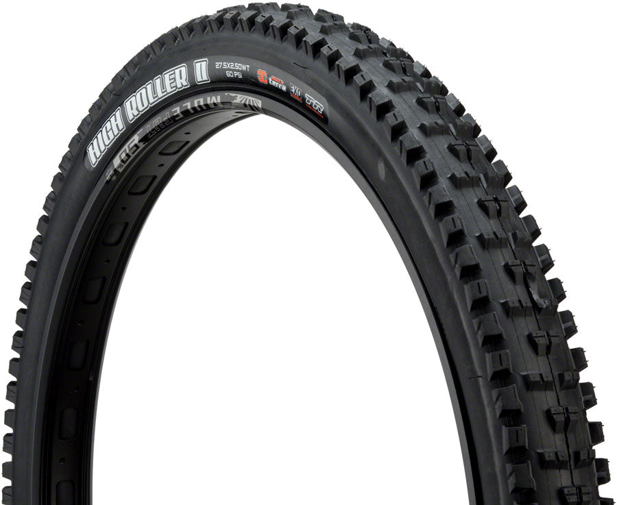 Maxxis High Roller II Tire - 27.5 x 2.5, Tubeless, Folding, Black, 3C Maxx Terra, EXO, Wide Trail
