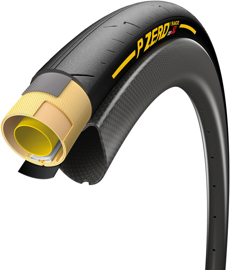 Pirelli P ZERO Race TUB SL Tire - 700b x 25 / 28 x 26, Tubular, Folding, Black