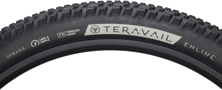 Teravail Ehline Tire - 27.5 x 2.5, Tubeless, Folding, Black, Light and Supple