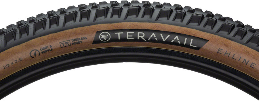 Teravail Ehline Tire - 29 x 2.5, Tubeless, Folding, Tan, Durable, Fast Compound