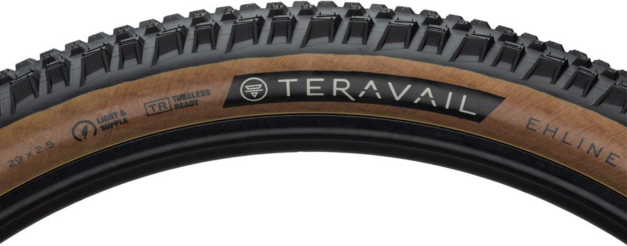 Teravail Ehline Tire - 29 x 2.5, Tubeless, Folding, Black, Durable, Fast Compound