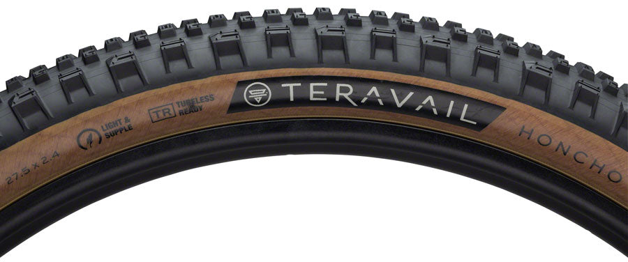 Teravail Honcho Tire - 27.5 x 2.4, Tubeless, Folding, Black, Durable, Grip Compound
